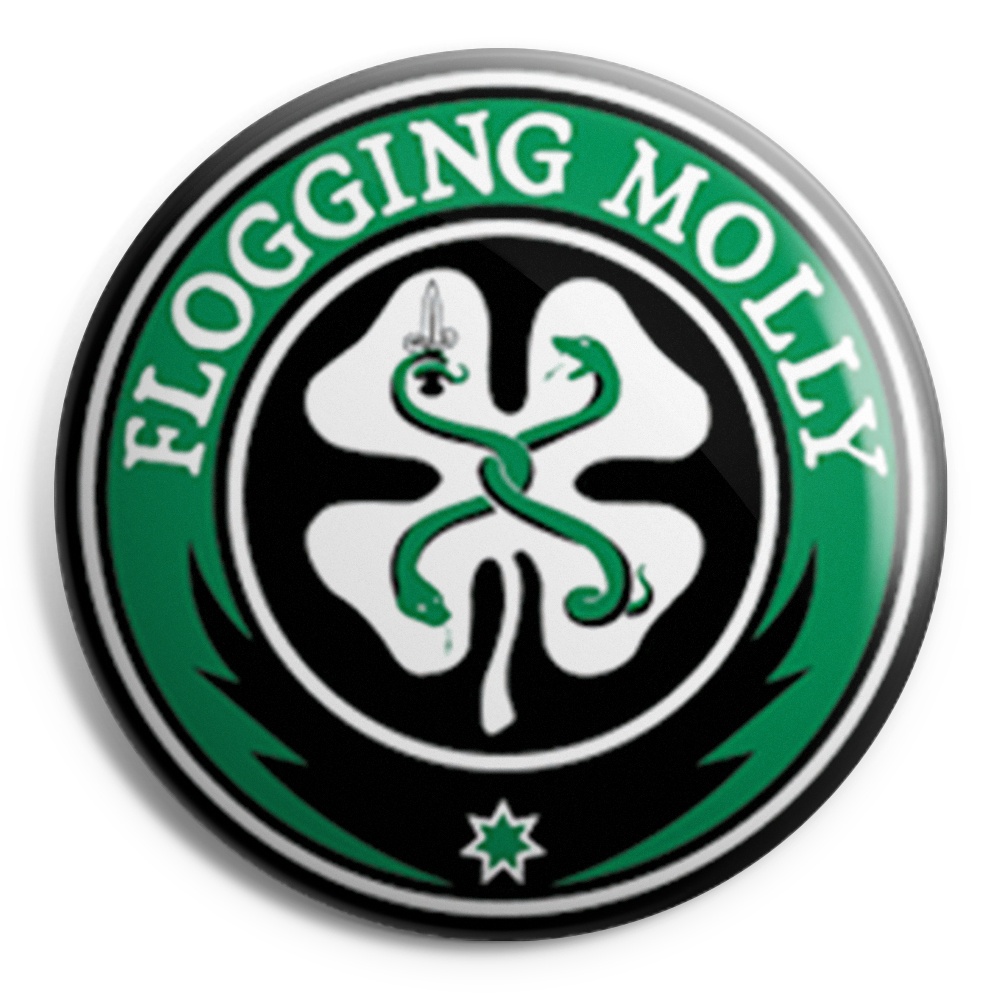 Flogging Molly Irish Chapa Button Badge