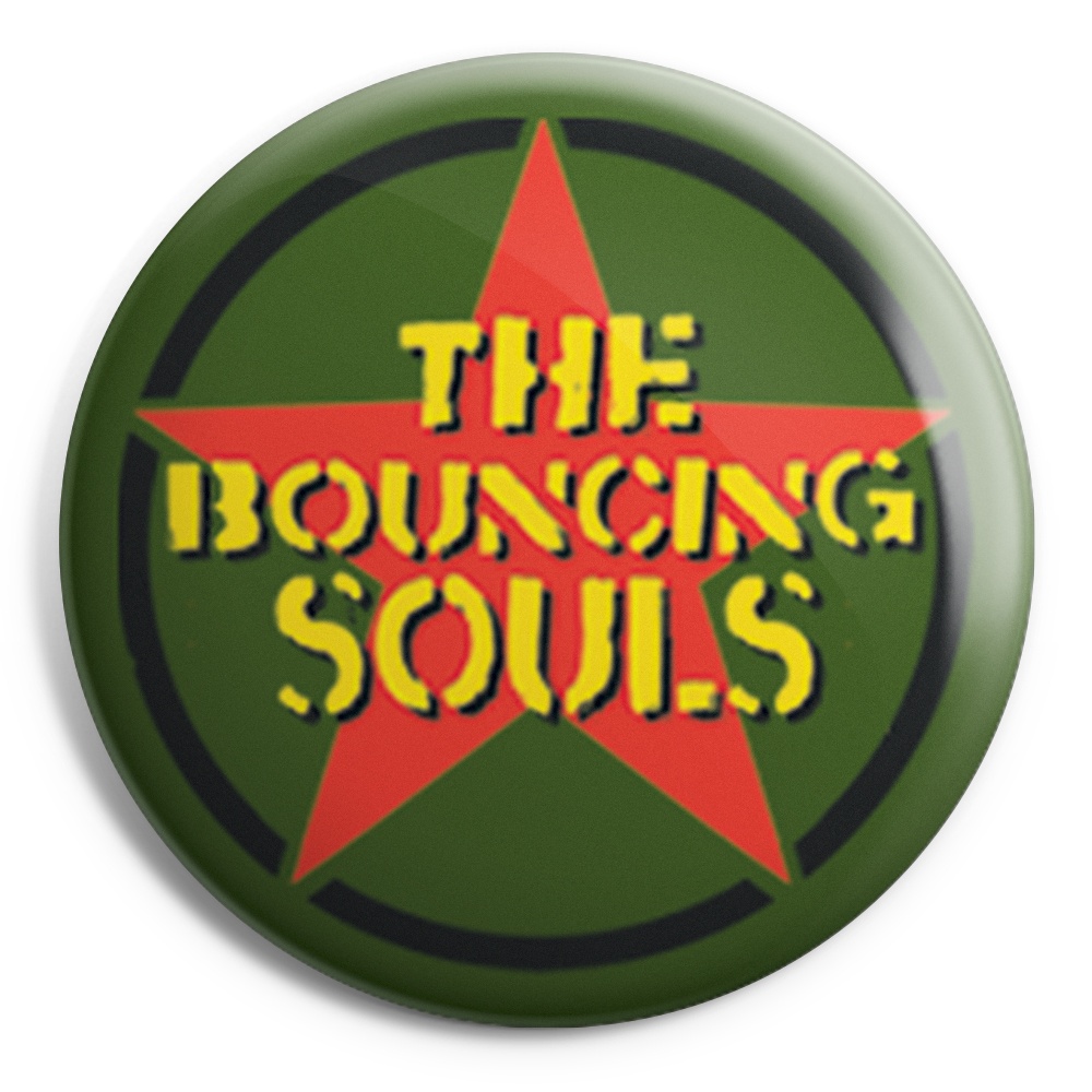 Image for BOUNCING SOLES Red Star Button badge
