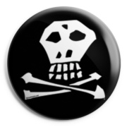 TRASHMARK Skull Chapa / Button badge