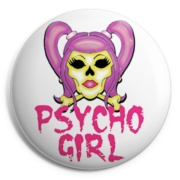 PSYCHO GIRL Pippi Chapa / Badge
