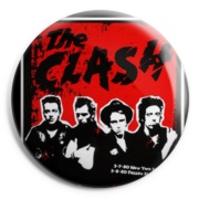 CLASH, THE : Band Red Chapa / Badge