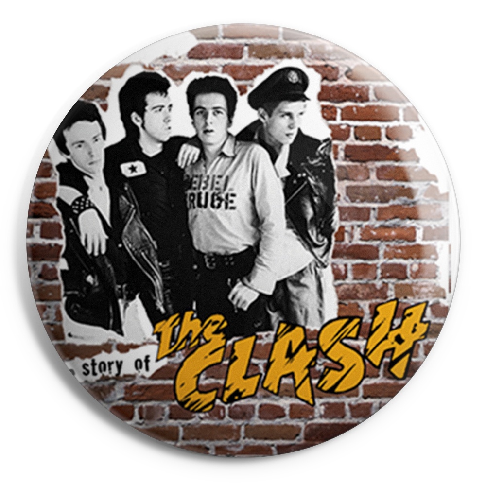 CLASH, THE Bande Red Brick Chapa / Badge
