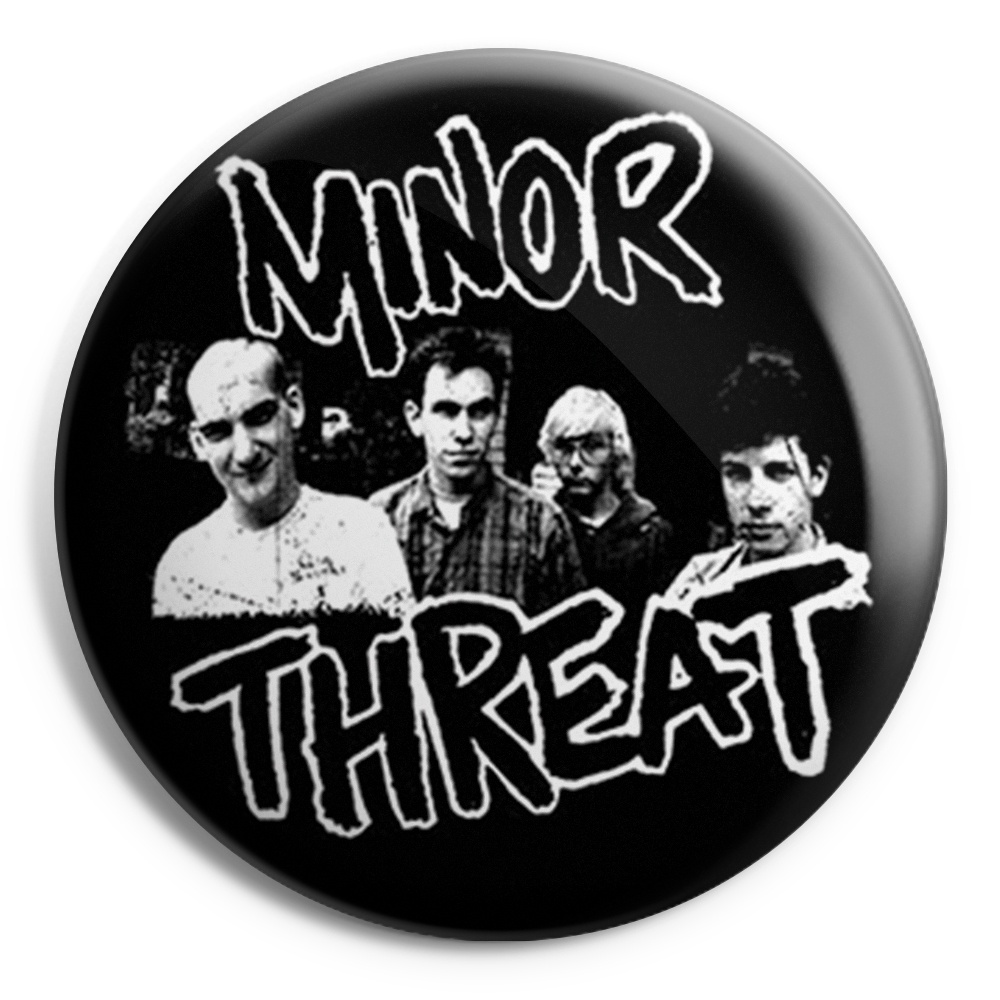 picture of MINOR THREAT Picture Button Badge 
