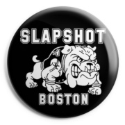 picture of SLAPSHOT Bulldog Boston Button Badge 