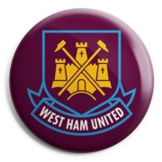 picture of WEST HAM UNITED Oxblood Button Badge 