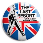 picture of LAST RESORT Skinhead AWOL Button Badge 
