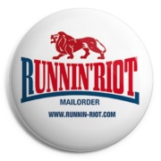 picture of RUNNIN RIOT Lonsdale Lion Button Badge 
