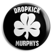 picture of DROPKICK MURPHYS Black leprock Button Badge 