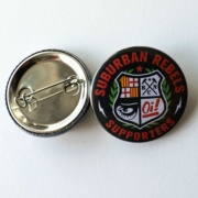 Picture SUBURBAN REBELS Supporters 38mm button badge