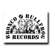 BRONCO BULLFROG RECORDS Logo PEGATINA DE REGALO