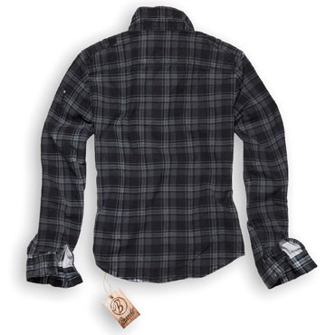 BRANDIT Wire Shirt Dark grey / pruple Checkered Camisa / Shirt 1