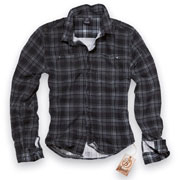 BRANDIT Wire Shirt Dark grey / pruple Checkered Camisa / Shirt