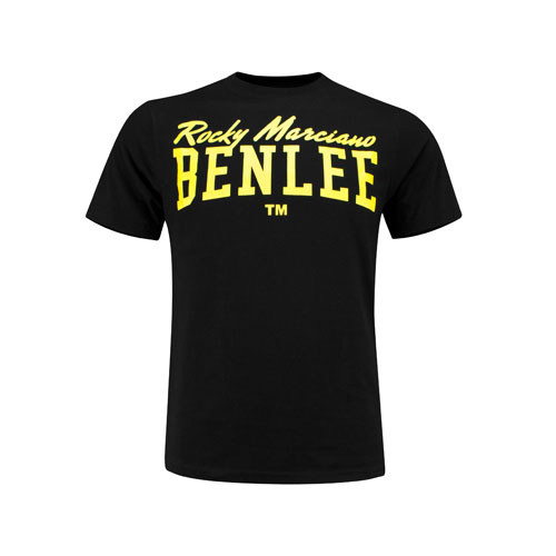 Camiseta de Benlee negra con logo amarillo 1