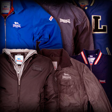 Chaquetas de la marca LONSDALE disponibles en RUNNIN RIOT MAILORDER