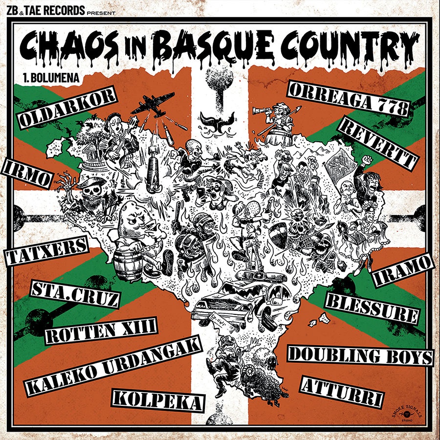 Cover for V/A Chaos in Basque Country LP