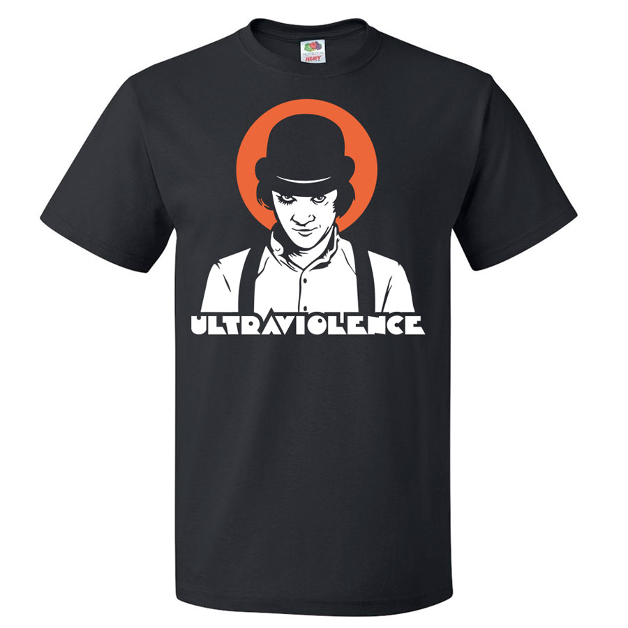 Diseño camiseta CLOCKWORK ORANGE Ultraviolence Alex 1