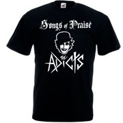 Diseño de la camiseta de chico THE ADICTS Songs of Praise