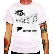 MINOR THREAT Out Of Step T-shirt / Camiseta Blanca