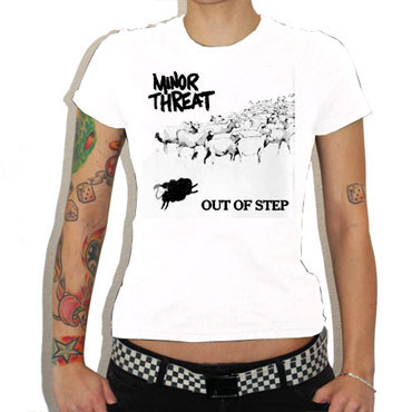 minor threat out of step shirt