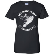 diseño para la camiseta AGNOSTIC FRONT Skinhead Boots GIRL T-shirt 
