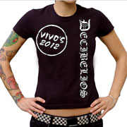 DECIBELIOS Vivos 2012 GIRL T-shirt / Camiseta CHICA