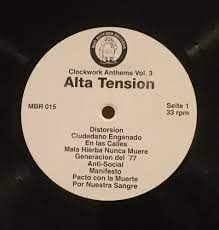 ALTA TENSION/BACKLASH: Clockwork Anthems LP 1