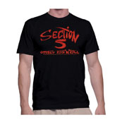 SECTION 5 Logo T-shirt Black Camiseta Negra