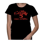 SECTION 5 Logo Girl T-shirt Black Camiseta de chica