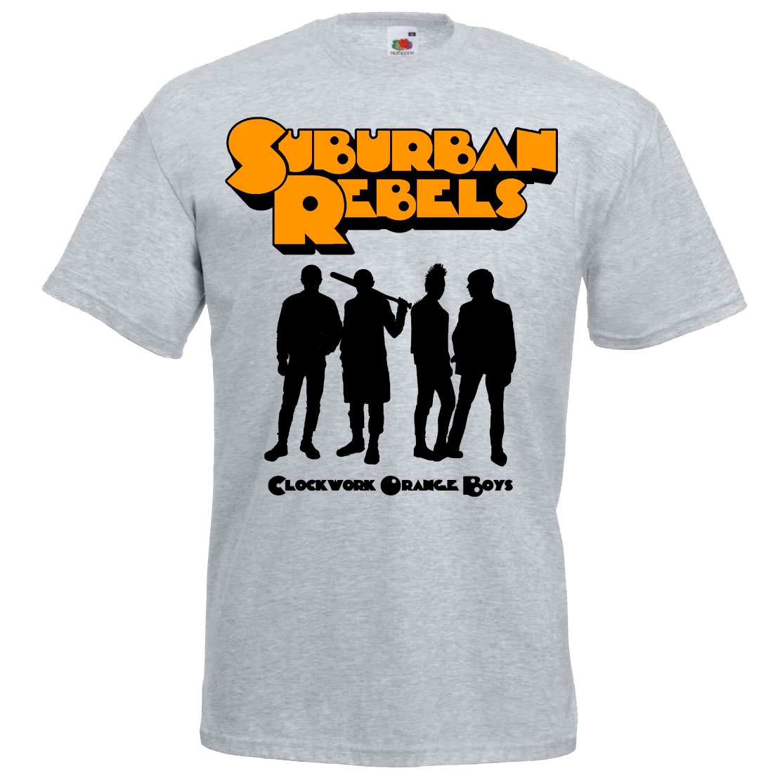 SUBURBAN REBELS Clockwork Orange Boys grey tshirt artwork