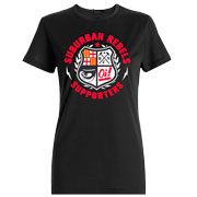Diseño de la camiseta de chica de SUBURBAN REBELS Supporters Girl T-shirt