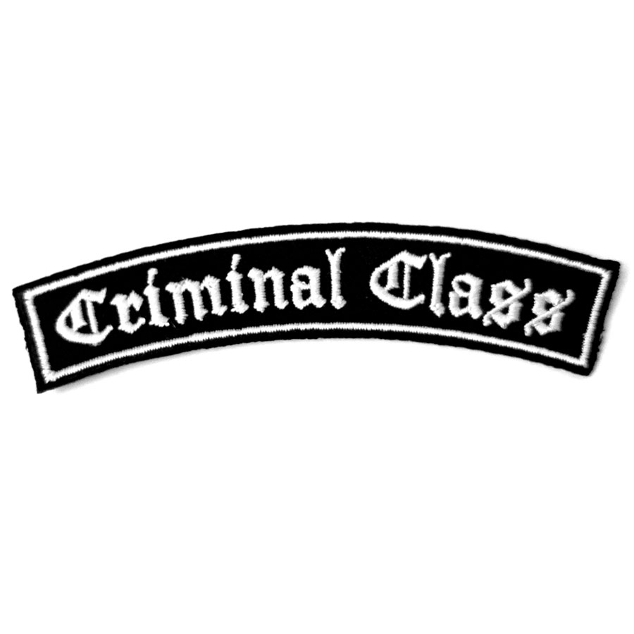 Skinhead Oi! band CRIMINAL CLASS Logo Shoulder patch 1