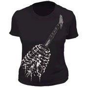 THIRTYSIX Skeleton Guitar Girl T-shirt / Camiseta de chica