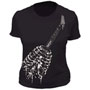 THIRTYSIX Skeleton Guitar Girl T-shirt 1