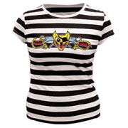 THIRTYSIX Pirate Cat Stripes Girl T-shirt