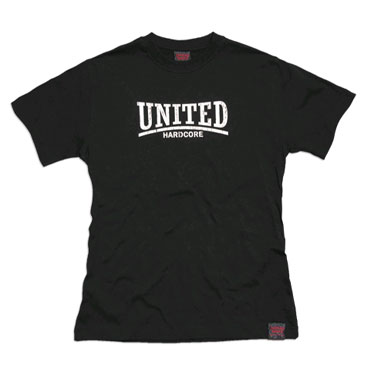 united hardcore black t-shirt hardcore united