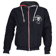 Hooded Sweatjacket Templar Black Hooligan Streetwear