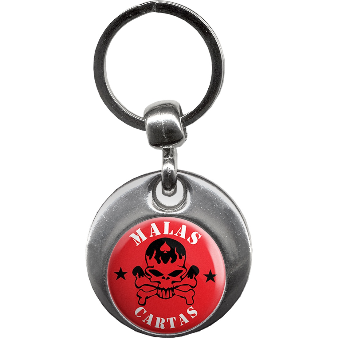 picture of MALAS CARTAS Red Keyring