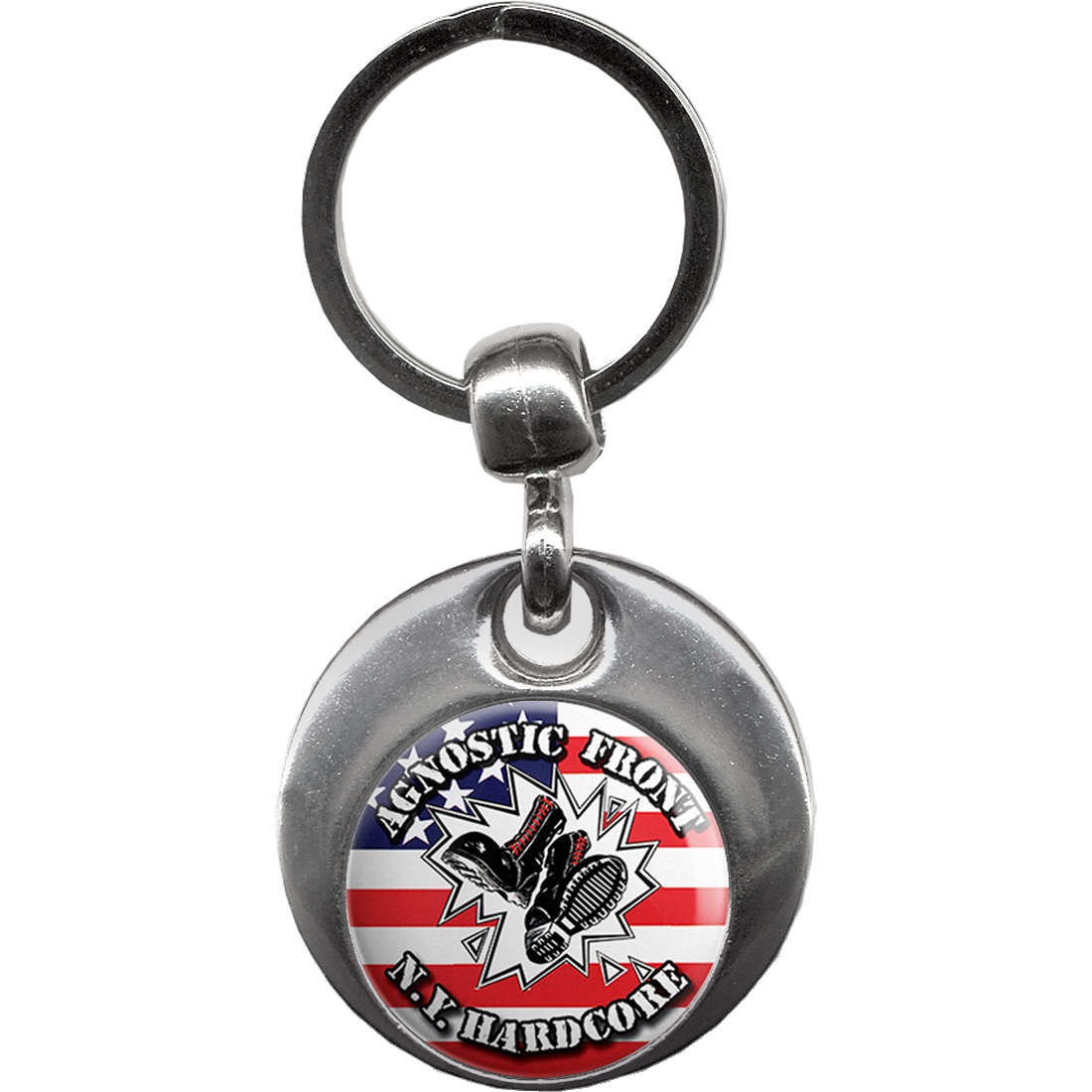 picture of AGNOSTIC FRONT NY Hardcore Keyring