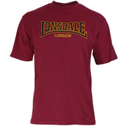 LONSDALE CLASSIC T-Shirt Oxblood 110569 - Lonsdale London