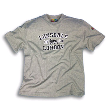 troy gris camiseta lonsdale