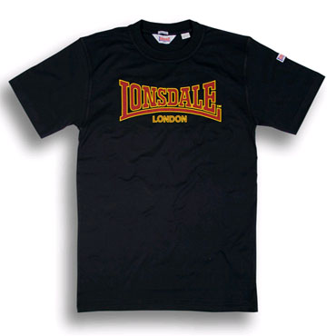 Camiseta LONSDALE Classic en negro entallada