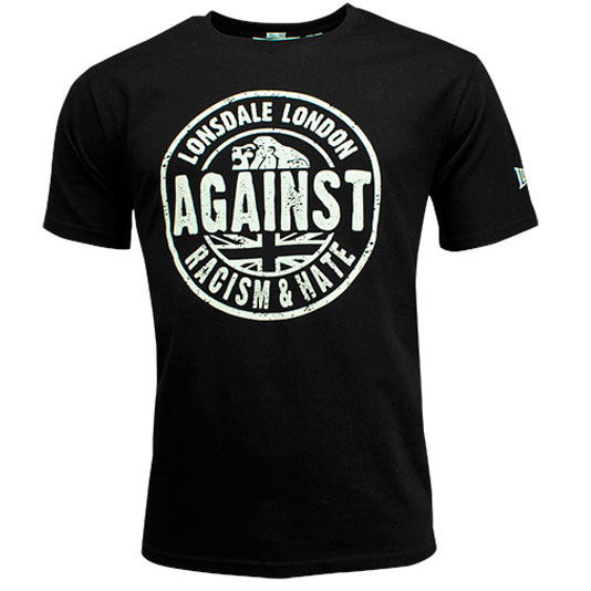 LONSDALE Against Racism T-shirt Black - Lonsdale London 1