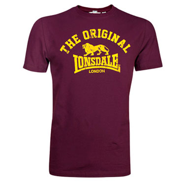 LONSDALE The Original T-shirt OXBLOOD LO112048 - Lonsdale London