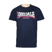 LONSDALE Camiseta TWO TONE Azul Marino - Lonsdale London