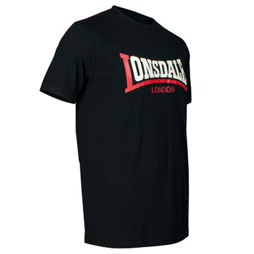 LONSDALE Camiseta TWO TONE Negra - Lonsdale London