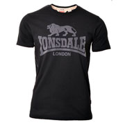 LONSDALE Slim Fit T-Shirt SMITH RELOADED Black/Negro