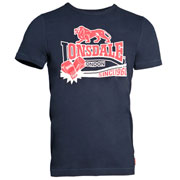 LONSDALE PETERBOROUGH Slim Fit T-Shirt NAVY / camiseta