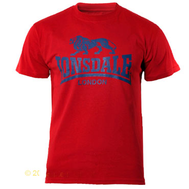 LONSDALE Promo T-Shirt Red 19083 - Lonsdale London