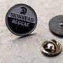 SKINHEAD REGGAE Black and White Pin Metalico / Metal Pin 1