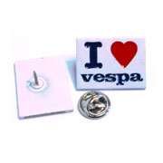  Metal Pin I LOVE VESPA